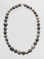 Chlorite necklace with 36 biconical beads, Chlorite, Cypriot