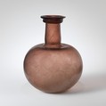 Glass globular bottle, Glass, Roman