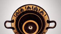 Terracotta kylix (drinking cup), Terracotta, Greek, Boeotian