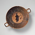 Terracotta kylix (drinking cup), Terracotta, Greek, Boeotian