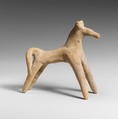 Terracotta statuette of a bull, Terracotta, Greek, Boeotian