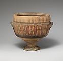 Terracotta kylix (cup), Terracotta, Cypriot