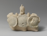 Limestone statuette of the Triple Geryon, Limestone, Cypriot