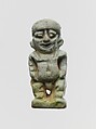 Faience two-sided amulet in the form of the dwarf god Pataikos, Faience, Egyptian