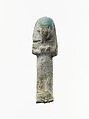 Faience Overseer Ushabti, Clay, glazed, Cypriot