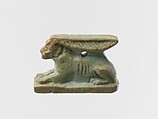 Faience amulet in the form of a hare, Faience, Egyptian