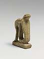 Faience amulet of a erect uraeus cobra, Faience, Egyptian