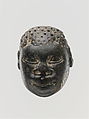 Chlorite pendant in the form of the head of a Black African, Chlorite, Cypriot