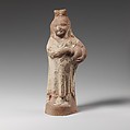 Terracotta statuette of Harpocrates, Terracotta, Roman, Egyptian