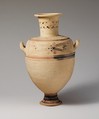 Terracotta Hadra hydria (water jar), Terracotta, Greek, Ptolemaic, Cretan