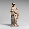 Terracotta statuette of a woman, Terracotta, Greek, Pontus