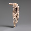 Terracotta nude female statuette, perhaps Aphrodite, Terracotta, Greek, South Italian, Tarentine