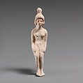 Terracotta statuette of a seated doll, Terracotta, Greek, South Italian, Tarentine