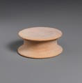 Terracotta statuette base, Terracotta, Greek, South Italian, Tarentine