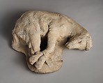 Marble statue of a bound goat, Marble, Pentelic, Roman