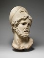 Marble head of a Greek general, Marble, Pentelic ?, Roman