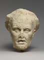 Marble head of an old fisherman, Marble, Roman