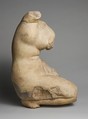 Marble statue of Aphrodite crouching and arranging her hair, Marble, Roman
