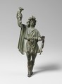 Bronze statuette of a Lar, Bronze, Roman