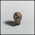 Head of a Black African man, Terracotta, Greek, South Italian, Campanian
