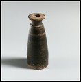 Terracotta Columbus alabastron (perfume vase), Terracotta, Greek, Attic