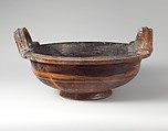 Terracotta deep bowl with vertical handles, Terracotta, Lydian