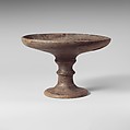 Stemmed dish, Terracotta, Lydian
