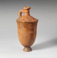 Terracotta lekythos (oil flask), Terracotta, Lydian