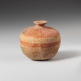 Terracotta aryballos (oil flask) in the form of a pomegranate, Terracotta, Lydian