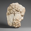 Marble head of Herakles, Copy of original attributed to Lysippos, Marble, Roman