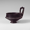 Terracotta kyathos (single-handled cup), Terracotta, Italic, Villanovan