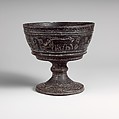 Terracotta chalice, Terracotta, Etruscan