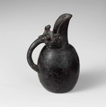 Terracotta oinochoe (jug), Terracotta, Etruscan