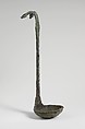 Bronze kyathos (ladle) with animal-head terminals, Bronze, Etruscan