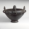 Terracotta bowl with lid, Terracotta, Etruscan