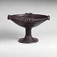 Terracotta footed bowl, Terracotta, Etruscan