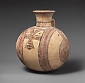 Terracotta barrel-shaped jug, Terracotta, Cypriot