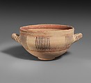 Terracotta skyphos (deep drinking cup), Terracotta, Euboean or Cypriot
