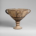 Terracotta stemmed cup, Terracotta, Cypriot