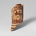 Fragment of a terracotta oinochoe (jug), Cesnola Painter, Terracotta, Greek, Euboean
