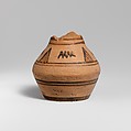 Fragmentary terracotta oinochoe (jug), Terracotta, Greek, Attic
