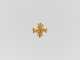 Gold quatrefoil with palmettes and rosette, Gold, Greek