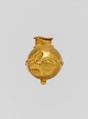 Gold pendant in the form of a vase, Gold, Greek or Cypriot