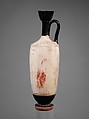 Terracotta lekythos (oil flask), Terracotta, Greek, Attic