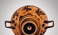 Terracotta kylix (drinking cup), Terracotta, Greek, Boeotian