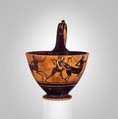 Terracotta kyathos (cup-shaped ladle), Terracotta, Greek, Attic
