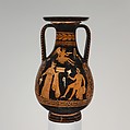 Terracotta pelike (jar), Attributed to the Underworld Painter, Terracotta, Greek, South Italian, Apulian