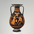 Terracotta pelike (jar), Close in style to the Underworld Painter, Terracotta, Greek, South Italian, Apulian