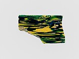 Glass mosaic inlay fragment, Glass, Roman