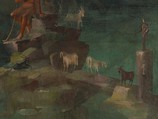 Wall painting: Polyphemus and Galatea in a landscape, from the imperial villa at Boscotrecase, Fresco, Roman